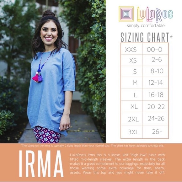 đź’„Lipstick Black/Pink LuLaRoe Irma Tunic - NWT Size XXS - Picture 2 of 8